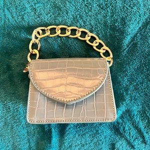 Tiny Teal Purse w/ crossbody option